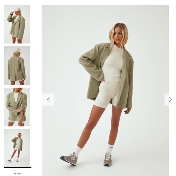 Another Version The Boyfriend Blazer - Desert Sage NWT - Picture 4 of 9